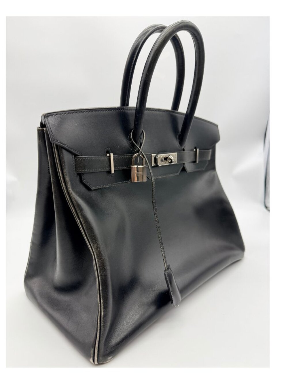 Hermes Birkin 35 Retourne Noir Box Calf - Picture 4 of 13